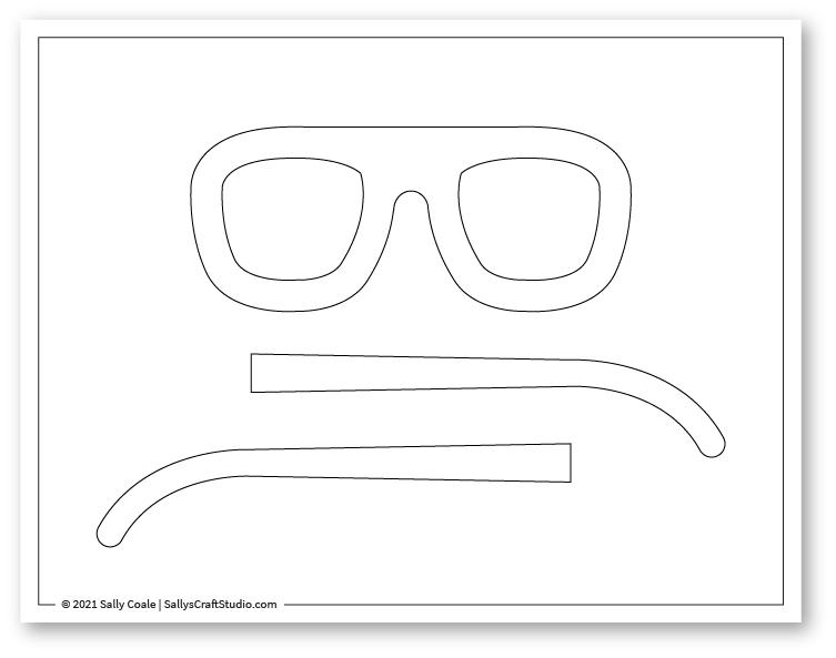 Aviator goggles template online