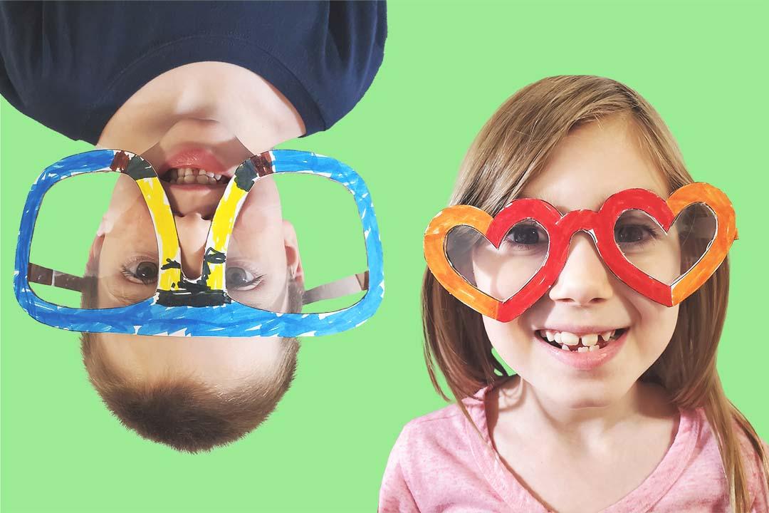 Fun Glasses Craft with Free Glasses Templates