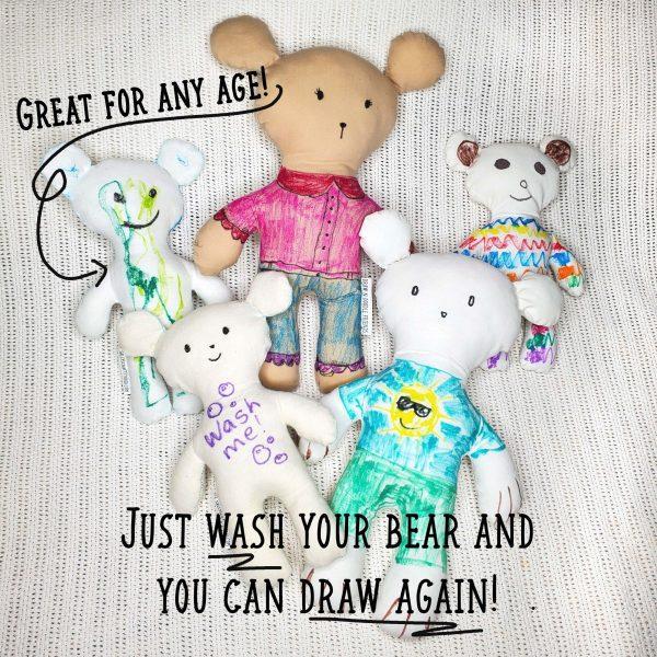 draw n doodle color me bears colored